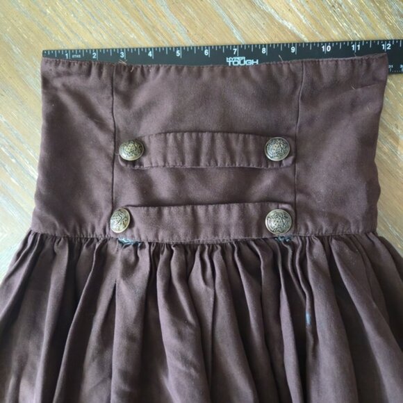 Blessume Renaissance Corset Skirt XS Brown – Pirate, Cottagecore, Witchy - Picture 7 of 11